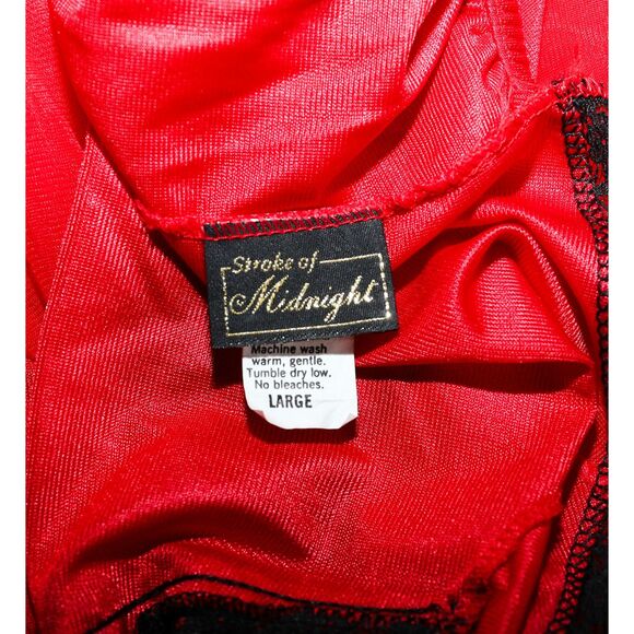 Vintage Lace Sheer Slip Dress Sexy Lingerie Tank Dress Size Large - Picture 2 of 3